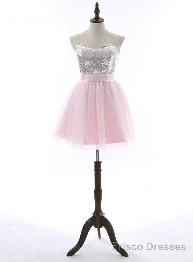 Sequins Mini Dresses for Graduation Cheap Homecoming Dresses Main image