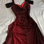 Sexy A Line Straps Ombre Burgundy Chiffon Long Prom Dress