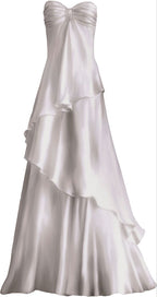 Sexy A Line Sweetheart Party Dresses White Long Prom Dresses