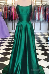 Sexy Backless Prom Dress Green Color ,Pageant Dress, Graduation School Party Gown