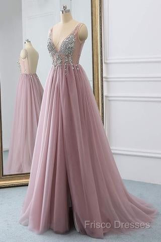 Sexy Backless Formal Prom Dress V Neckline, Formal Dress, Formal Dress, Graduation School Party Dance Dress Secondary image