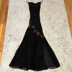 Sexy Black Prom Dresses For Girls Formal Birthday Party Gowns