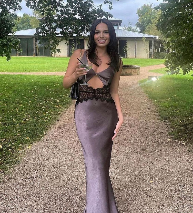 Sexy  Cut Out Lace Prom Dress Evening Dress Vacation Party Dress