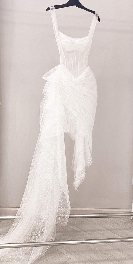 Sexy High Low Straps Lace Prom Dresses 21Th Birthday Outfit Main image
