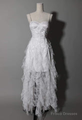 Sexy High Low Straps Prom Dresses 21Th Birthday Outfit