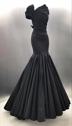 Sexy Mermaid Long Black Prom Dresses