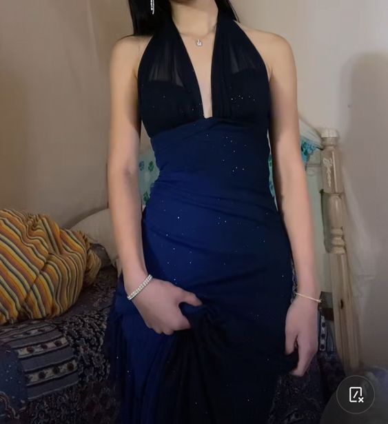 Sexy Mermaid Long Royal Blue Prom Dress Formal Dress Secondary image