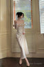 Sexy Mermaid Off The Shoulder Flowers Satin Long Evening Dress Prom Dresses
