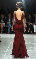 Straps Burgundy Long Prom Dresses For Teens