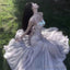 Sexy Mermaid Spaghetti Straps Backless Lilac Birthday Dresses Prom Dress