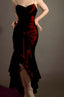 Sexy Mermaid Spaghetti Straps Burgundy Prom Dresses Evening Gowns
