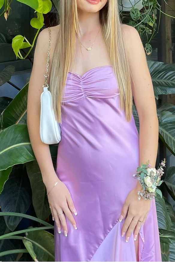 Sexy Mermaid Spaghetti Straps Sleeveless Party Dress Yellow Prom Dress