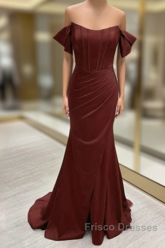 Sexy Mermaid Split Corset Dress Off The Shoulder Main image