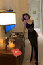 Sexy Mermaid Straps Black Lace Prom Dress 21Th Birthday Outfits