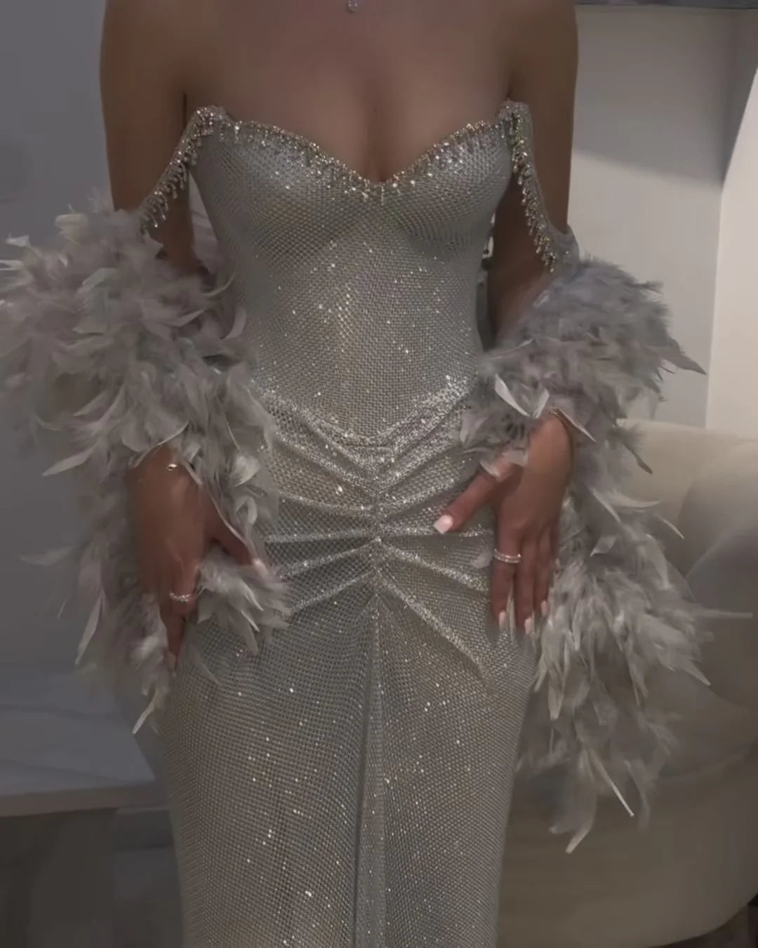 Sexy Mermaid Straps Silver Sequin Long Prom Dresses Party Dress 20Th Birthday Outfits Graduation Dresses
