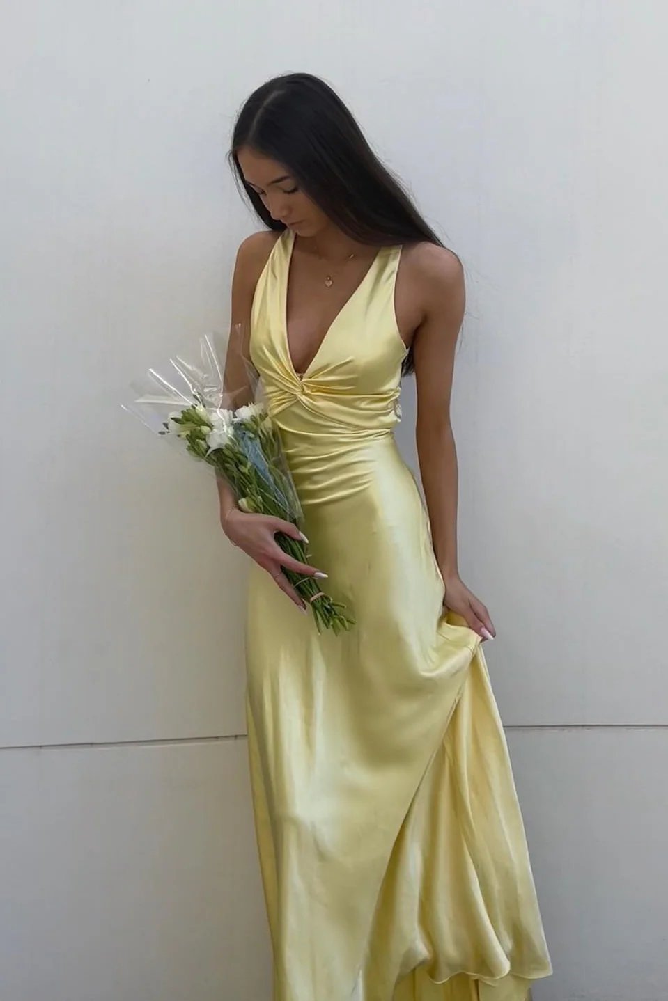 Sexy Mermaid V Neckline Long Prom Dress