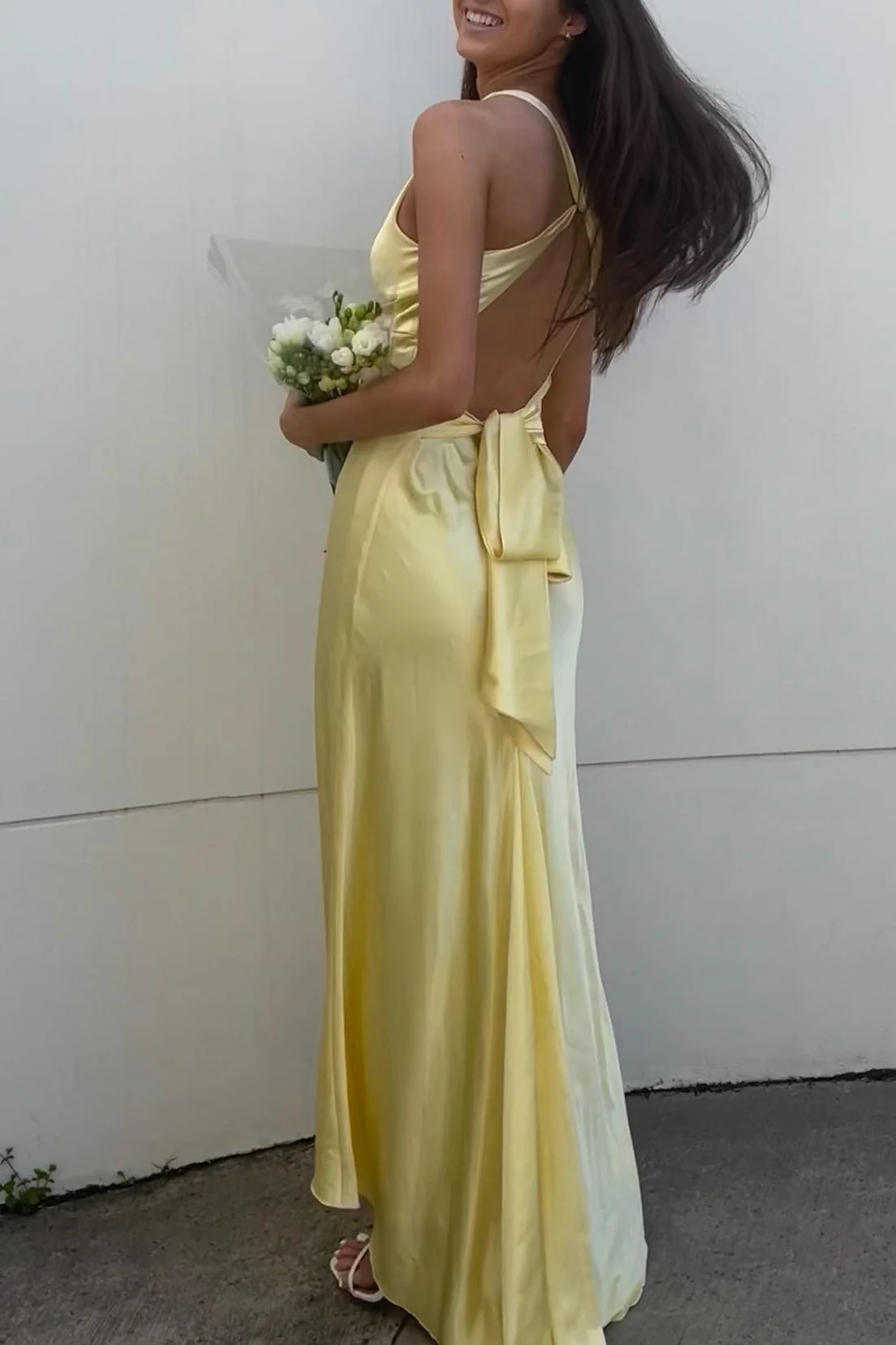 Sexy Mermaid V Neckline Long Prom Dress