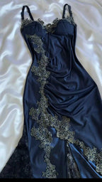 Sexy Mermaid Spaghetti Straps Lace Prom Dress Party Dress