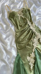 Sexy Navy Blue Mermaid Lace Prom Dress Party Dress