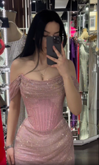 Sexy Off-Shoulder Sleeveless Mermaid Satin Long Evening Prom Dresses