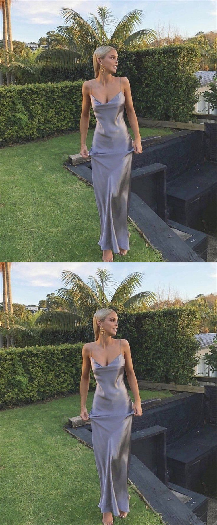 Sexy Prom Dresses Sheath Long Evening Dresses Spaghetti Straps Long Prom Dress