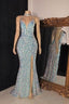 Sexy Sequins Sleeveless Mermaid Prom Dresses