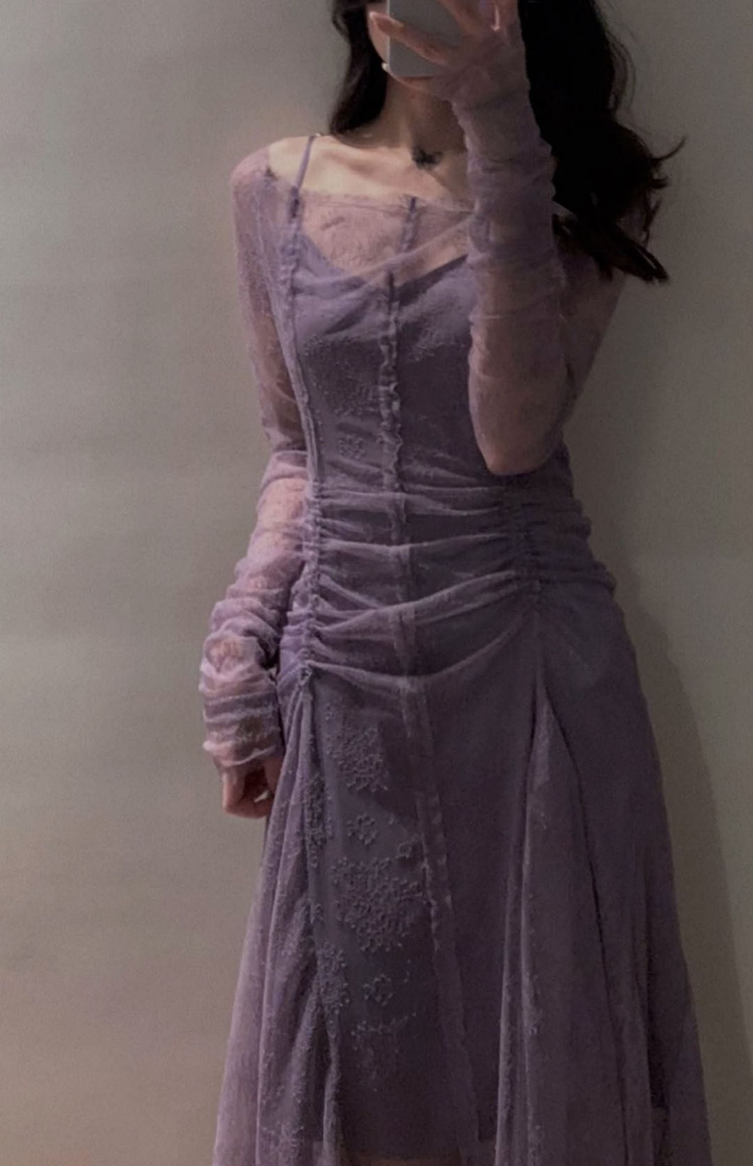Sexy Sheath Off The Shoulder Grape Lace Beach Dress Women'S Vacation Dresses Birthday Dress Secondary image