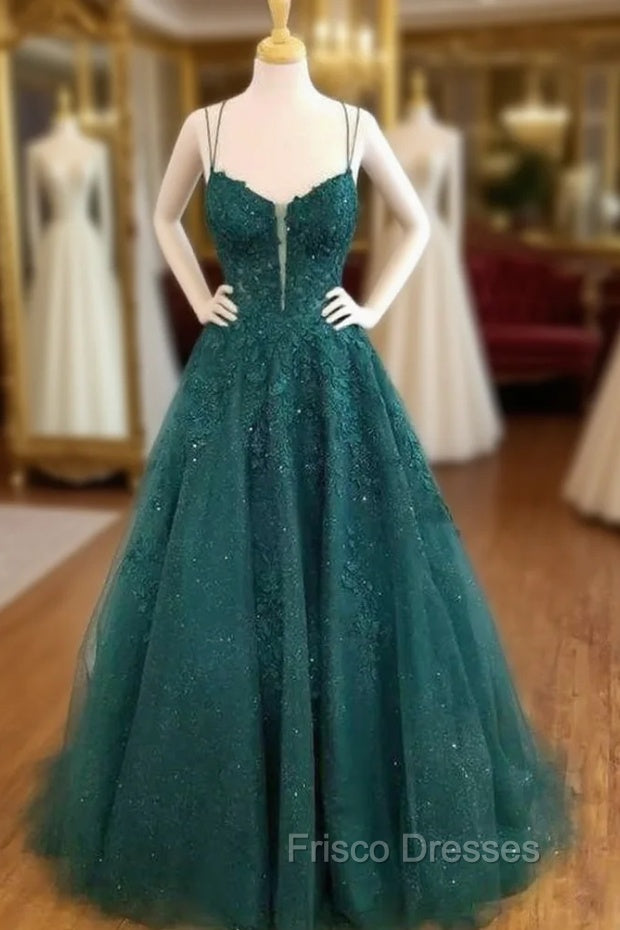 Sexy Spaghetti Straps Vintage Dress Womens princess Formal Prom Dress Main image