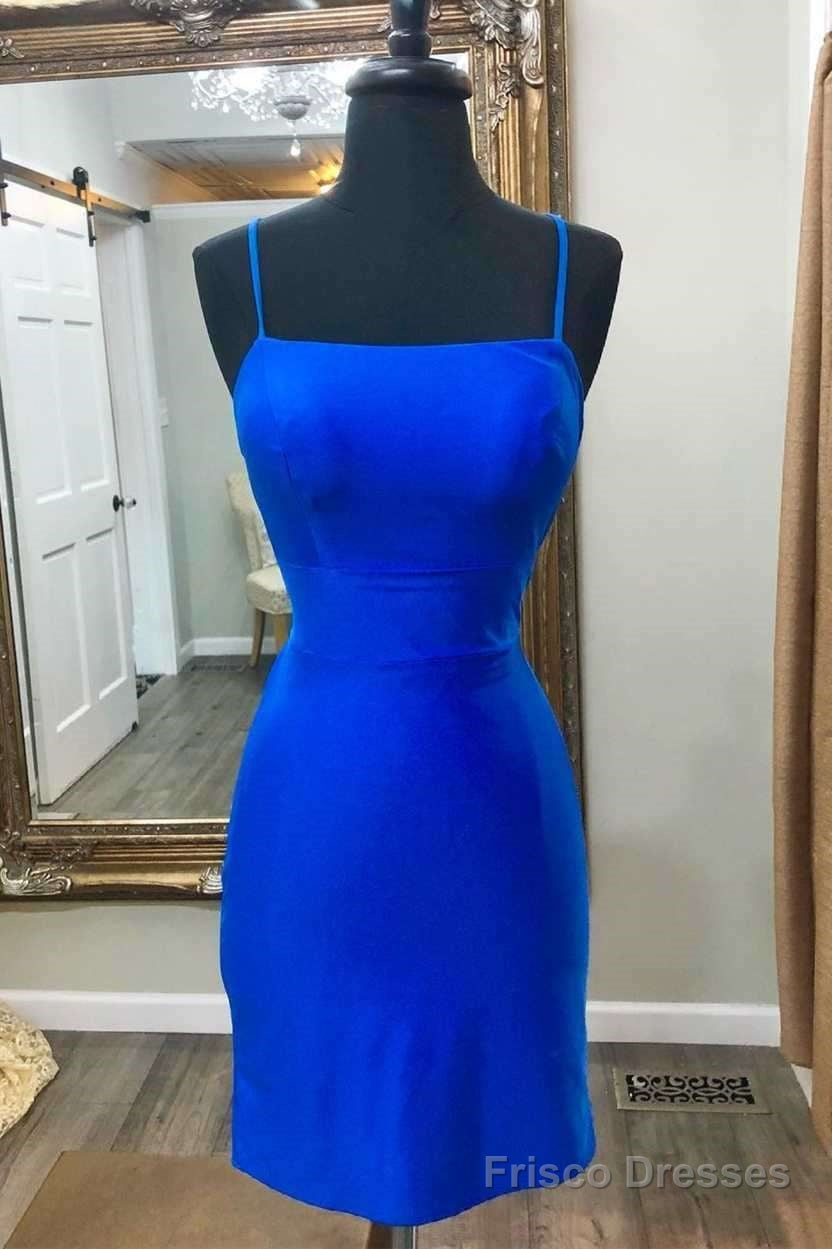 Sexy Tight Royal Blue Short Homecoming Dresses Main image