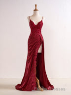 Sheath Black Long Appliques Formal Prom Dress
