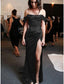 Sheath Column Prom Dresses Minimalist Dress Evening Party Sweep Brush Train Sleeveless Strapless Charmeuse With Pleats Ruched Slit