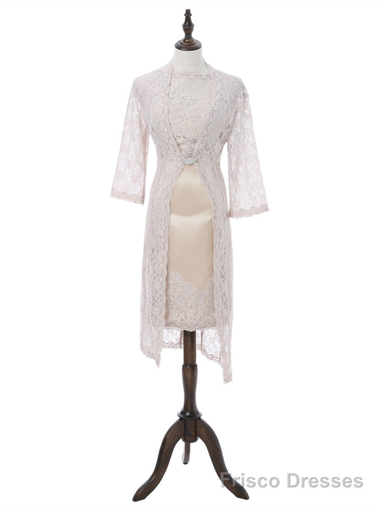 Sheath Knee Length Lace Mother Of The Bride Dresses Main image