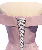 Shiny Off Shoulder Pink Ombre Formal Prom Dresses, Pink Ombre Formal Graduation Evening Dresses