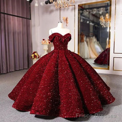 Shiny Off The Shoulder Burgundy Purple Long Prom Dresses, Wine Red Purple Formal Evening Dresses