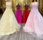 Wine Red Floral Lace Strapless A-Line Formal Prom Dress