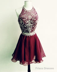 Short Beaded Chiffon Two Piece Dress