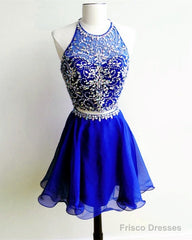 Short Beaded Chiffon Two Piece Dress