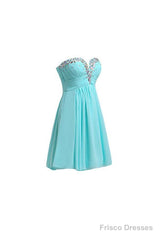 Short Chiffon Homecoming Dresses Sweetheart Mini Women