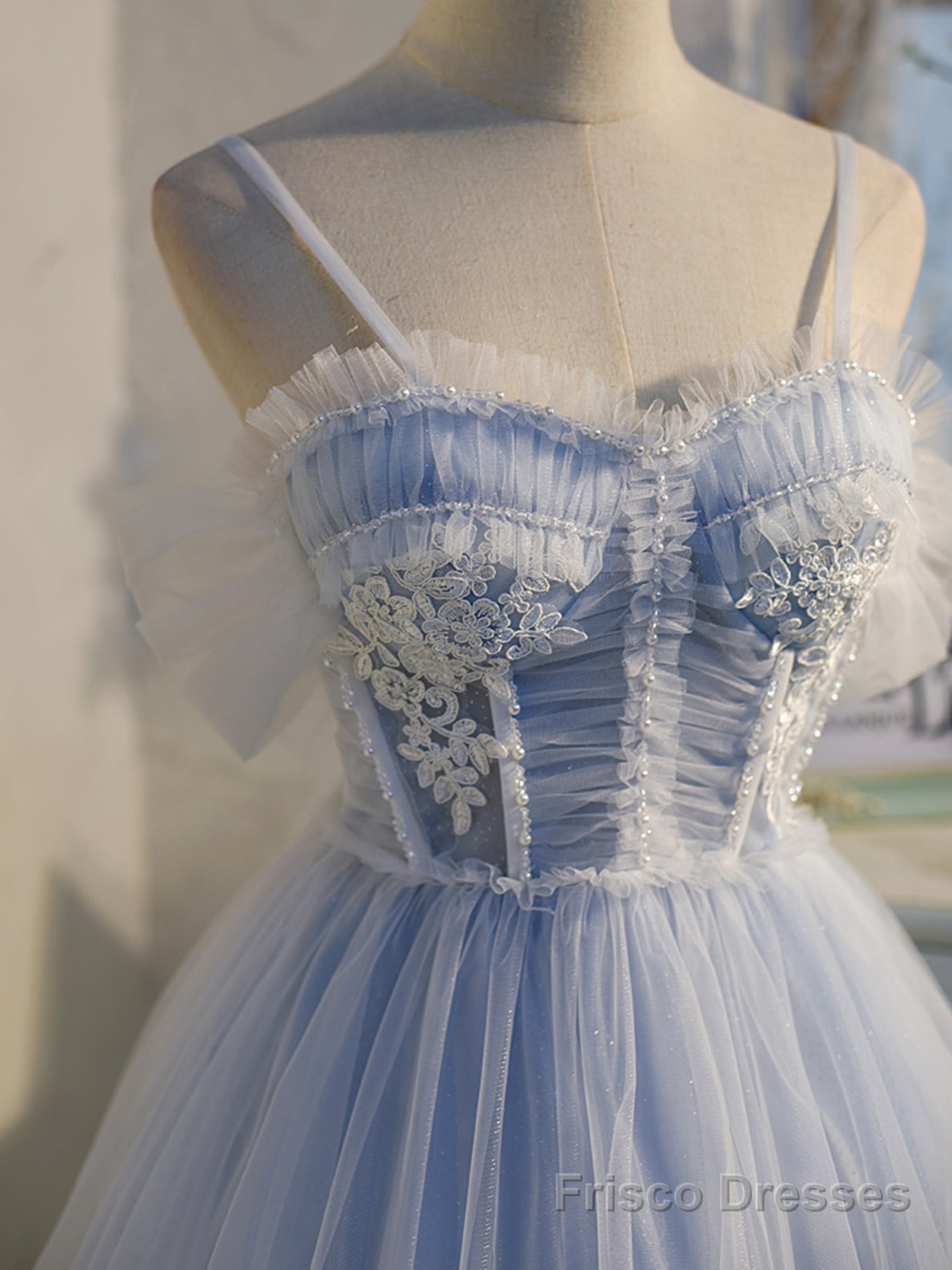 Short Off the Shoulder Light Blue Prom Dresses, Light Blue Formal Homecoming Dresses
