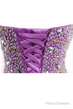 Short Purple Homecoming Dresses Short Prom Dresses With Beading