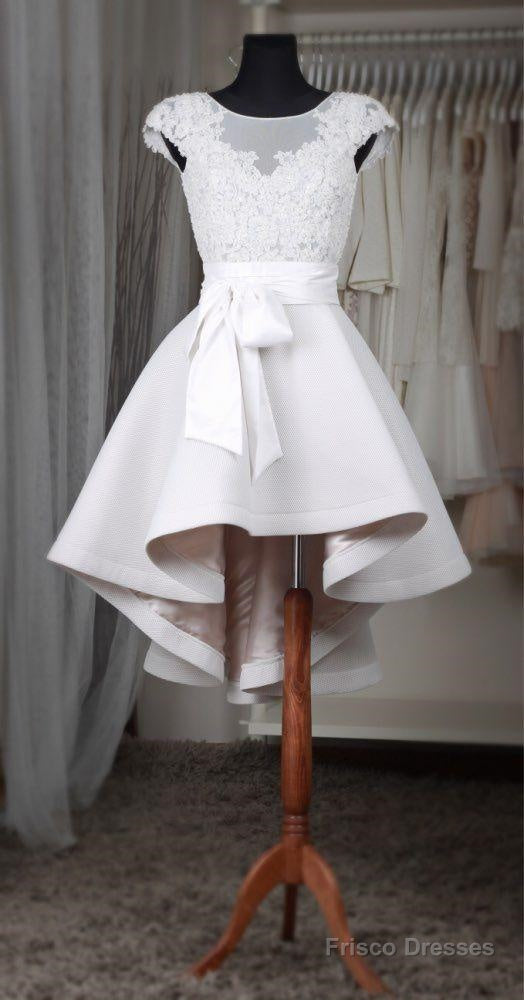 Short Wedding Dress High Low .Wedding Receiption Dress, Dresses For Wedding, Bridal Gown ,Bride Dress, Dresses For Brides Main image