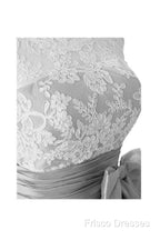 Silver Taffeta Short Homecoming Dress Formal Prom Dress