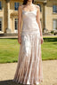 Simple A Line Spaghetti Strap Light Champagne Satin Evening Dress Party Dress