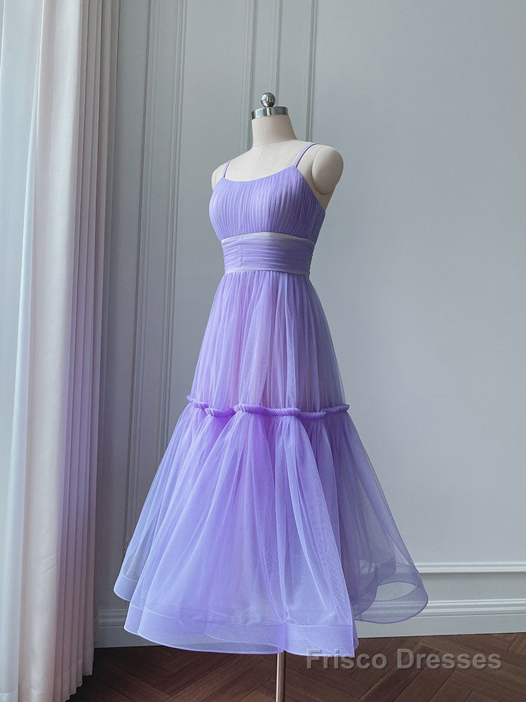 Simple Aline Tulle Green Short Prom Dress, Tulle Green Homecoming Dress