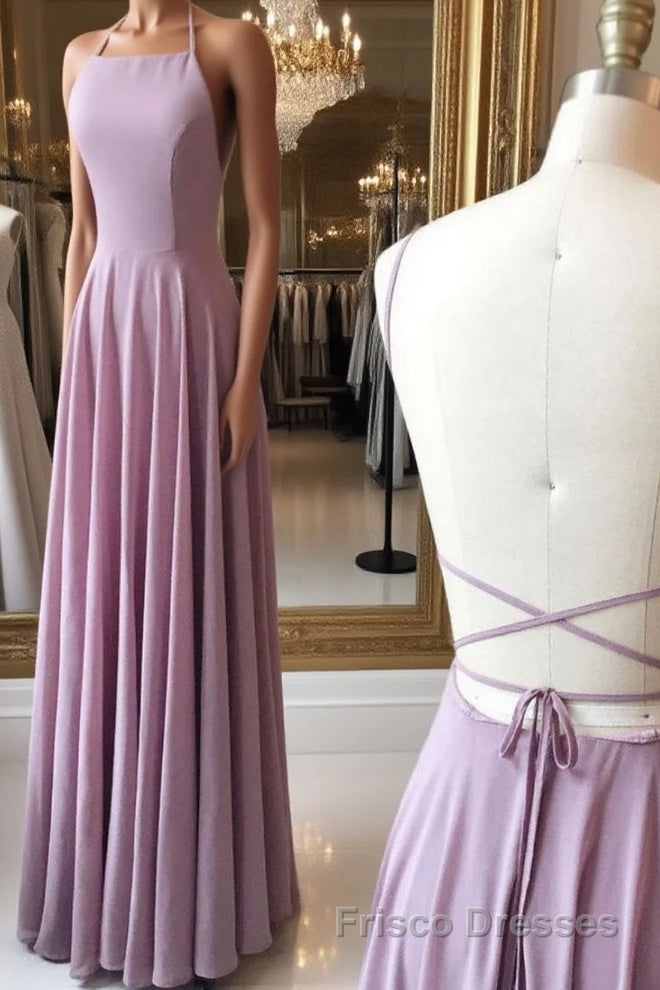 Simple backless chiffon long Formal Prom Dresses, evening Dresses Main image