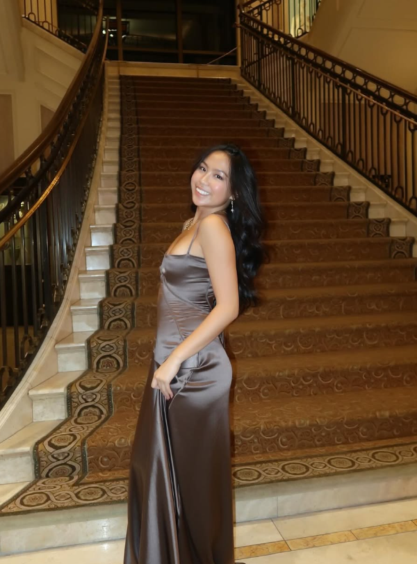 Simple Brown Spaghetti Straps A Line Prom Dress Party Dress
