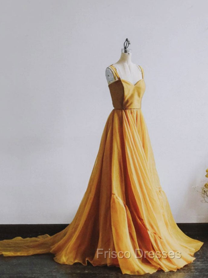 Simple Chiffon Sweetheart Long Formal Prom Dress, Chiffon Evening Dress Secondary image