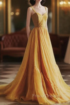 Simple Chiffon Sweetheart Long Formal Prom Dress, Chiffon Evening Dress