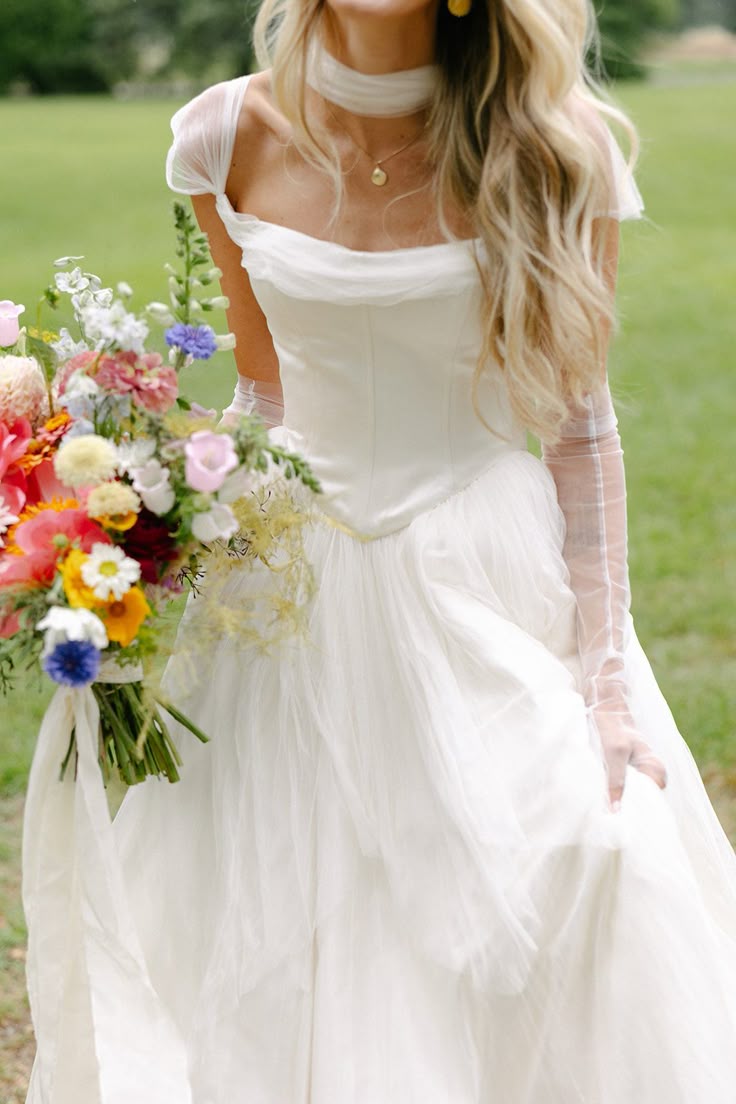 Simple Classic White A Line Strap Satin Tulle Long Prom Dress Wedding