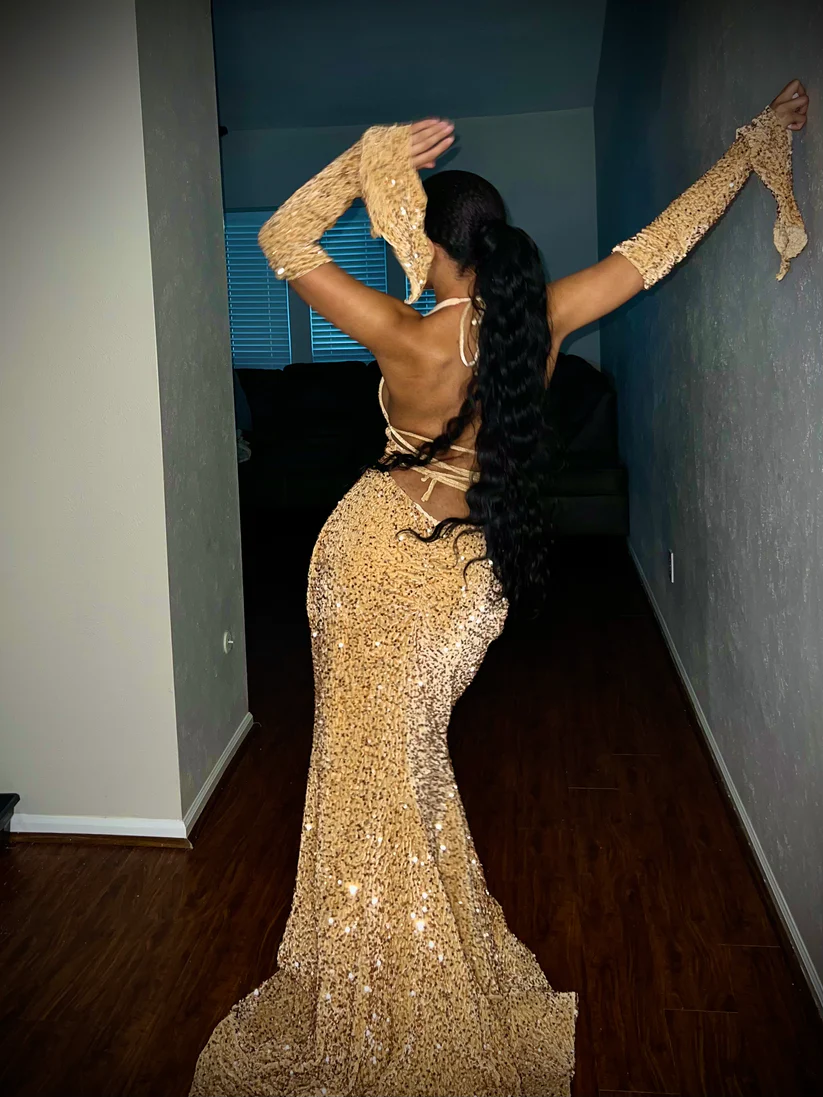 Simple Mermaid Red Sequin Prom Dresses 22Th Birthday Outfit